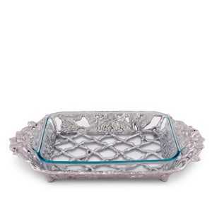 Arthur Court Magnolia Magnolia Pyrex Holder 3qt