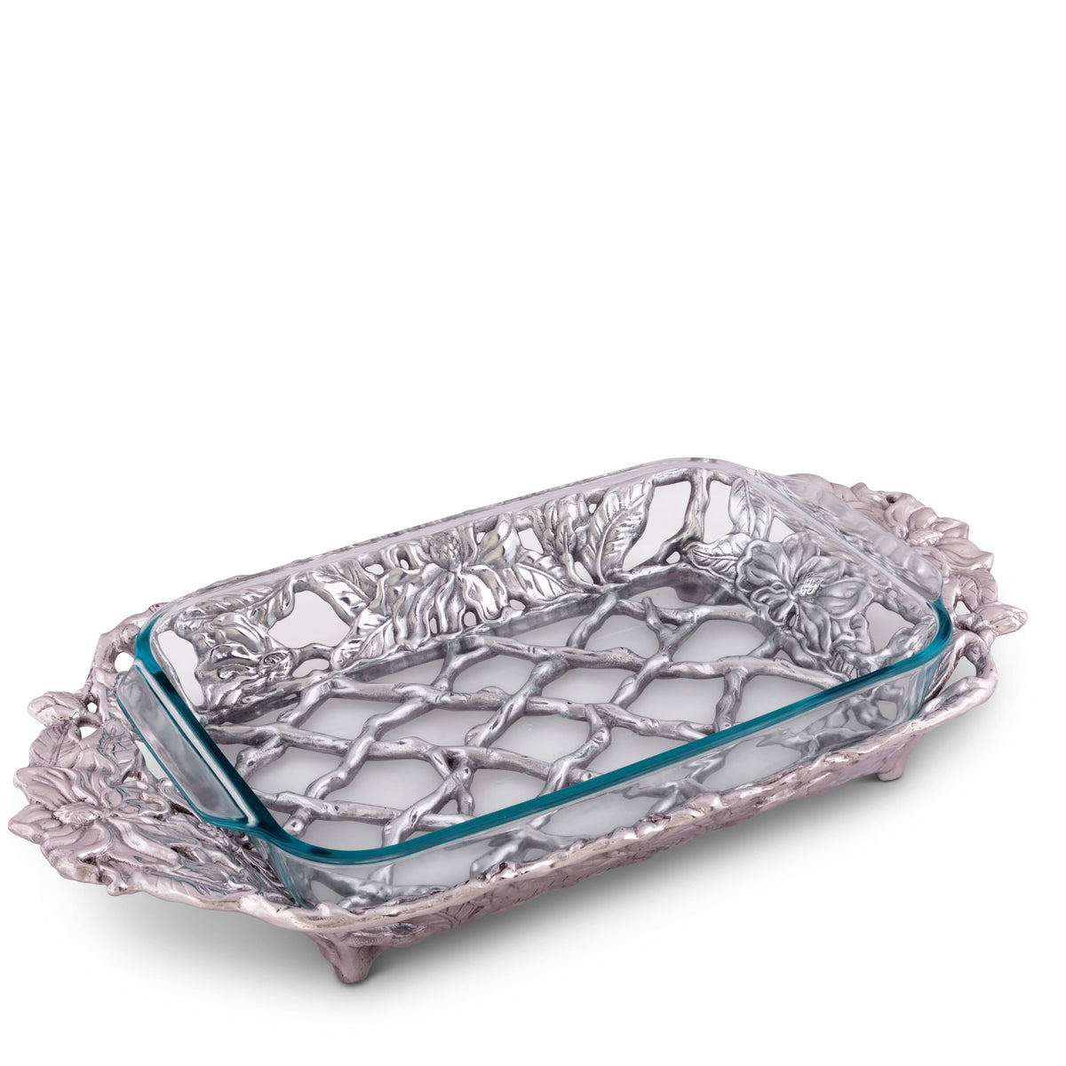 Arthur Court Magnolia Magnolia Pyrex Holder 3qt