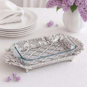 Arthur Court Magnolia Magnolia Pyrex Holder 3qt