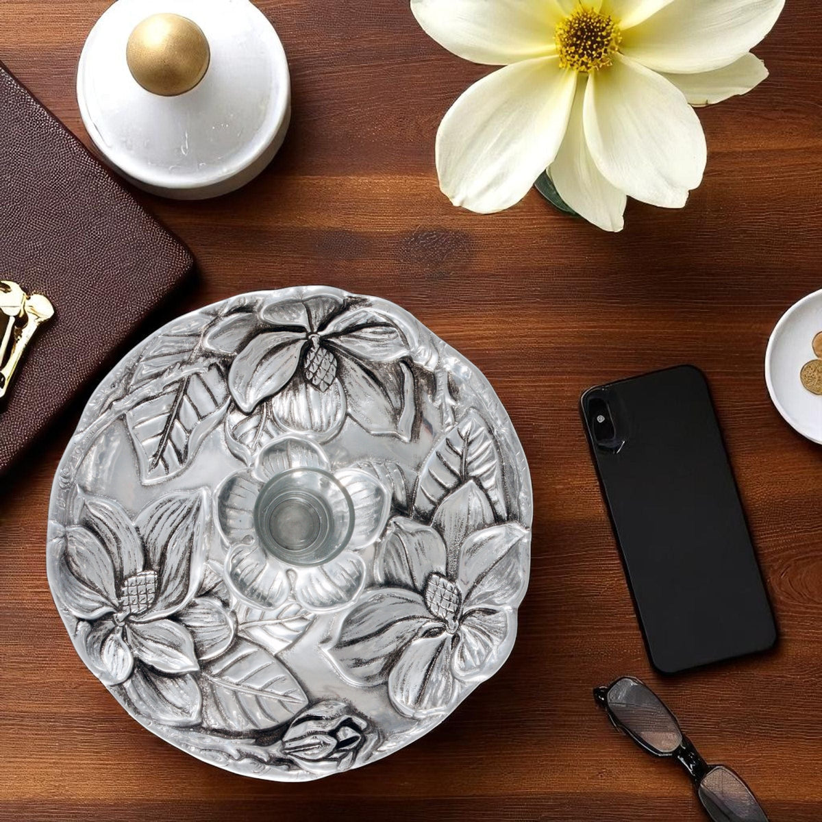 Arthur Court Magnolia Magnolia Tidbit Tray