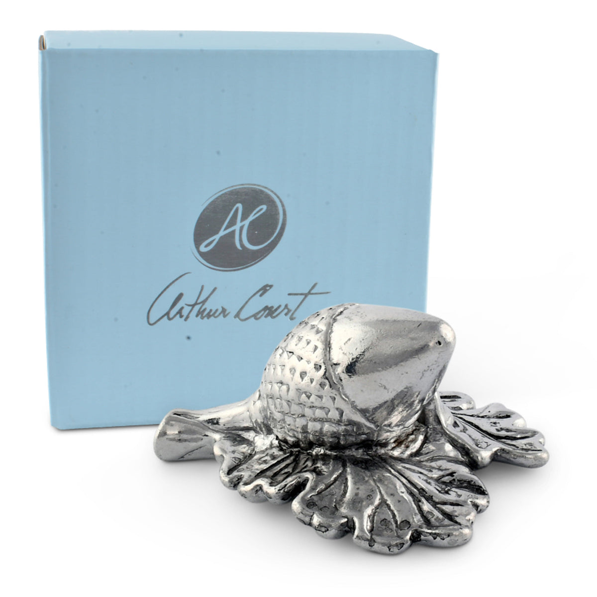 Arthur Court Majestic Forest Large Aluminan Acorn Napkin Weight