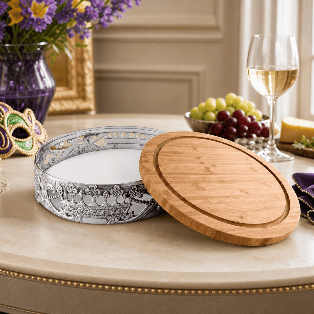 Arthur Court Mardi Gras Mardi Gras Cheese Pedestal