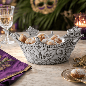 Arthur Court Mardi Gras Mardi Gras Crown Serving Bowl