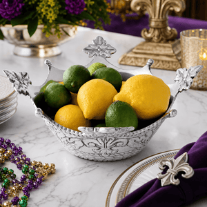 Arthur Court Mardi Gras Mardi Gras Crown Serving Bowl