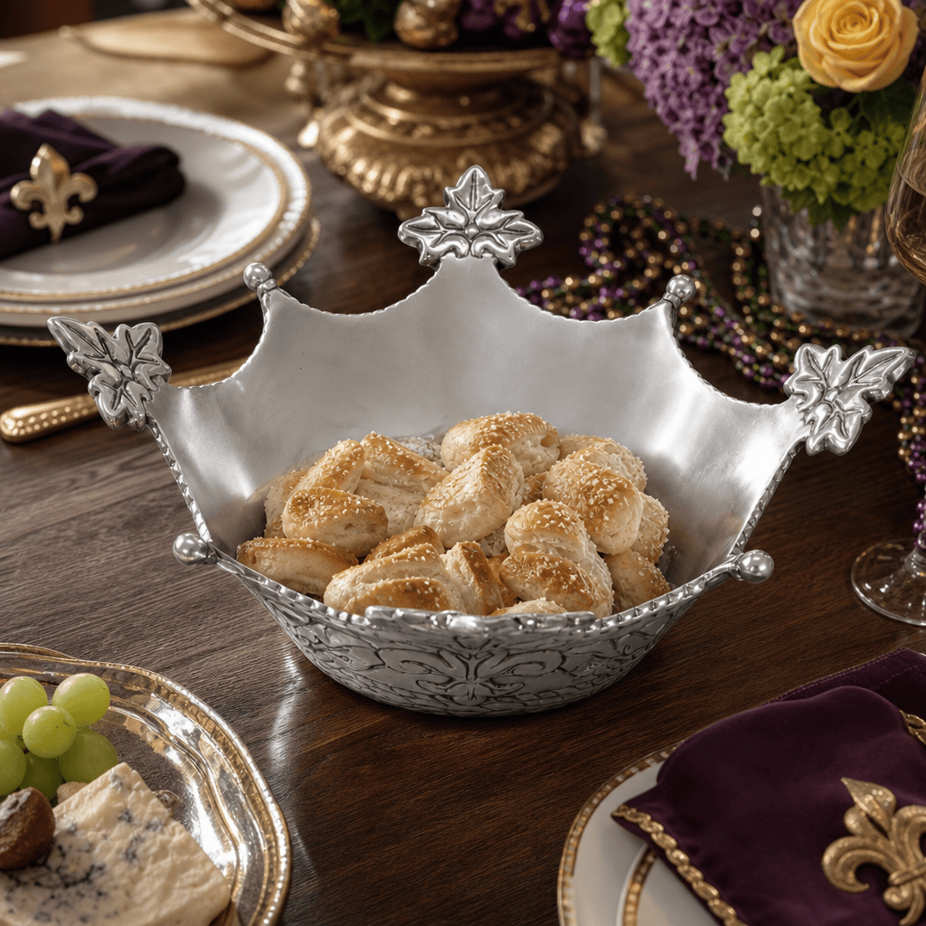 Arthur Court Mardi Gras Mardi Gras Crown Serving Bowl