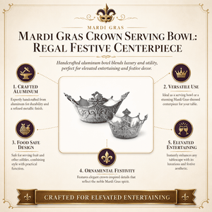 Arthur Court Mardi Gras Mardi Gras Crown Serving Bowl
