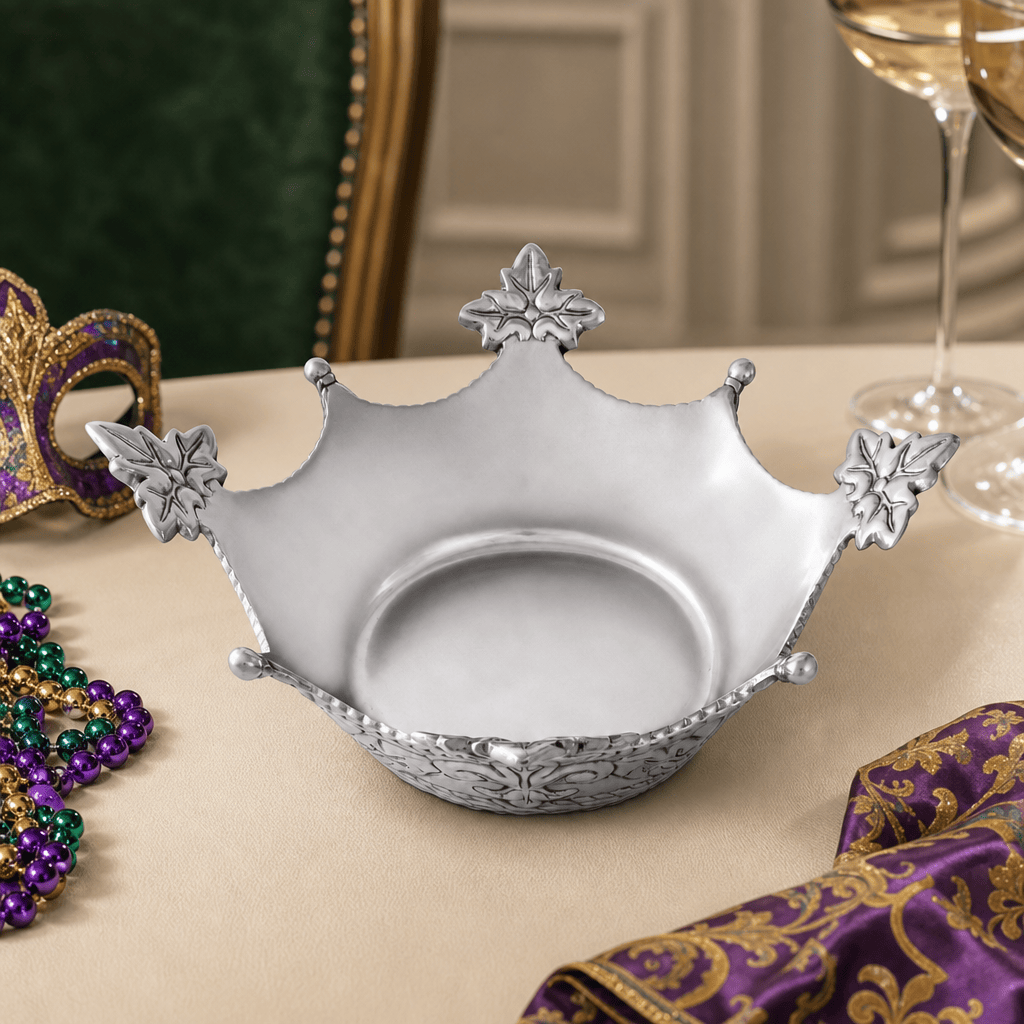 Arthur Court Mardi Gras Mardi Gras Crown Serving Bowl