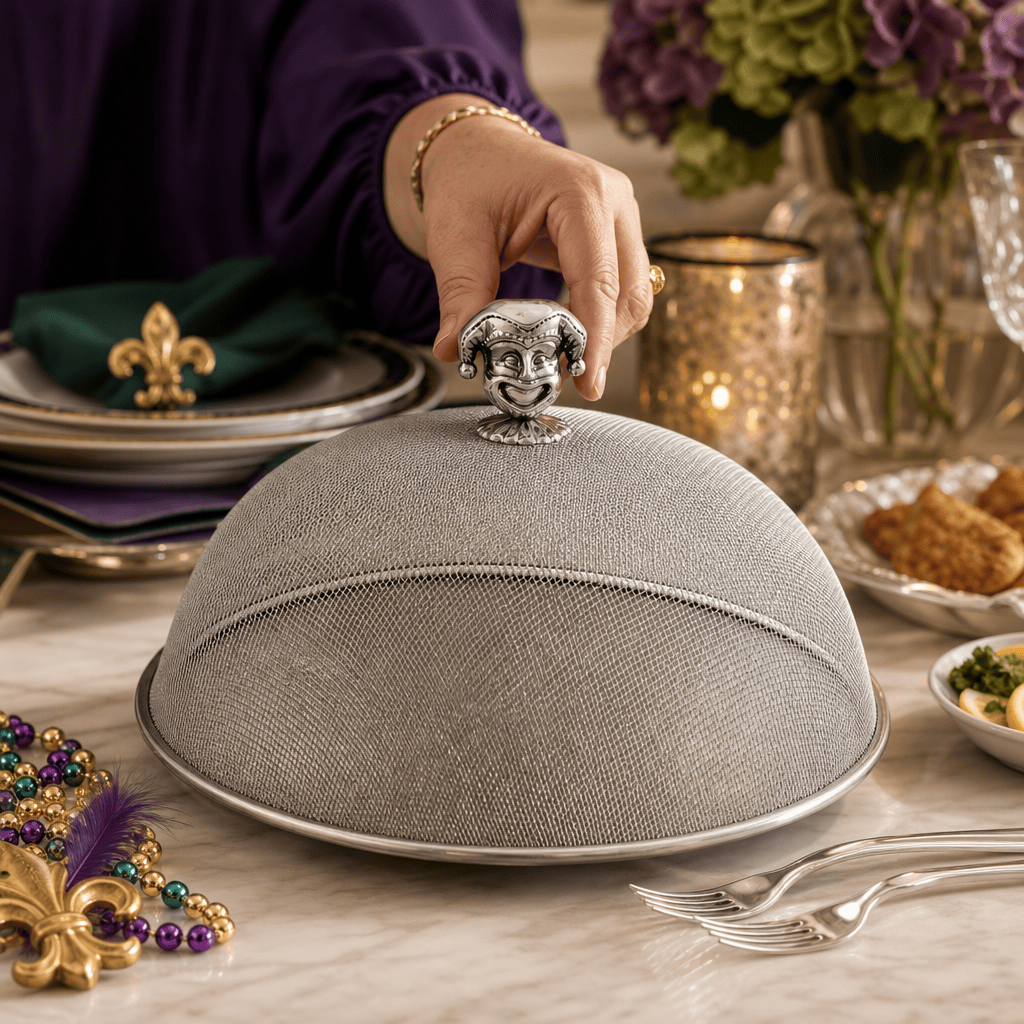 Arthur Court Mardi Gras Mardi Gras Stainless Mesh Picnic Cover