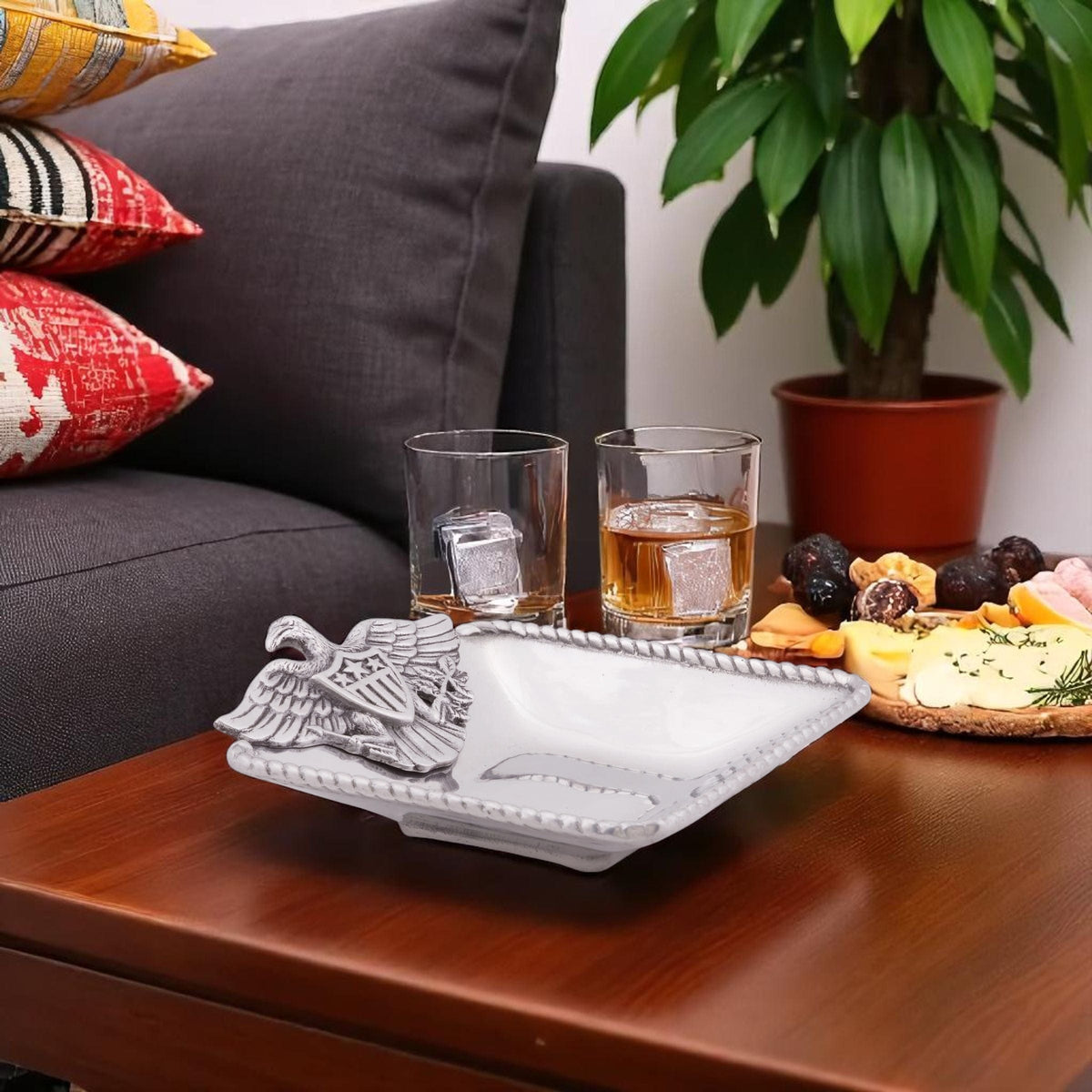 Arthur Court Misc. American Eagle Nut Bowl