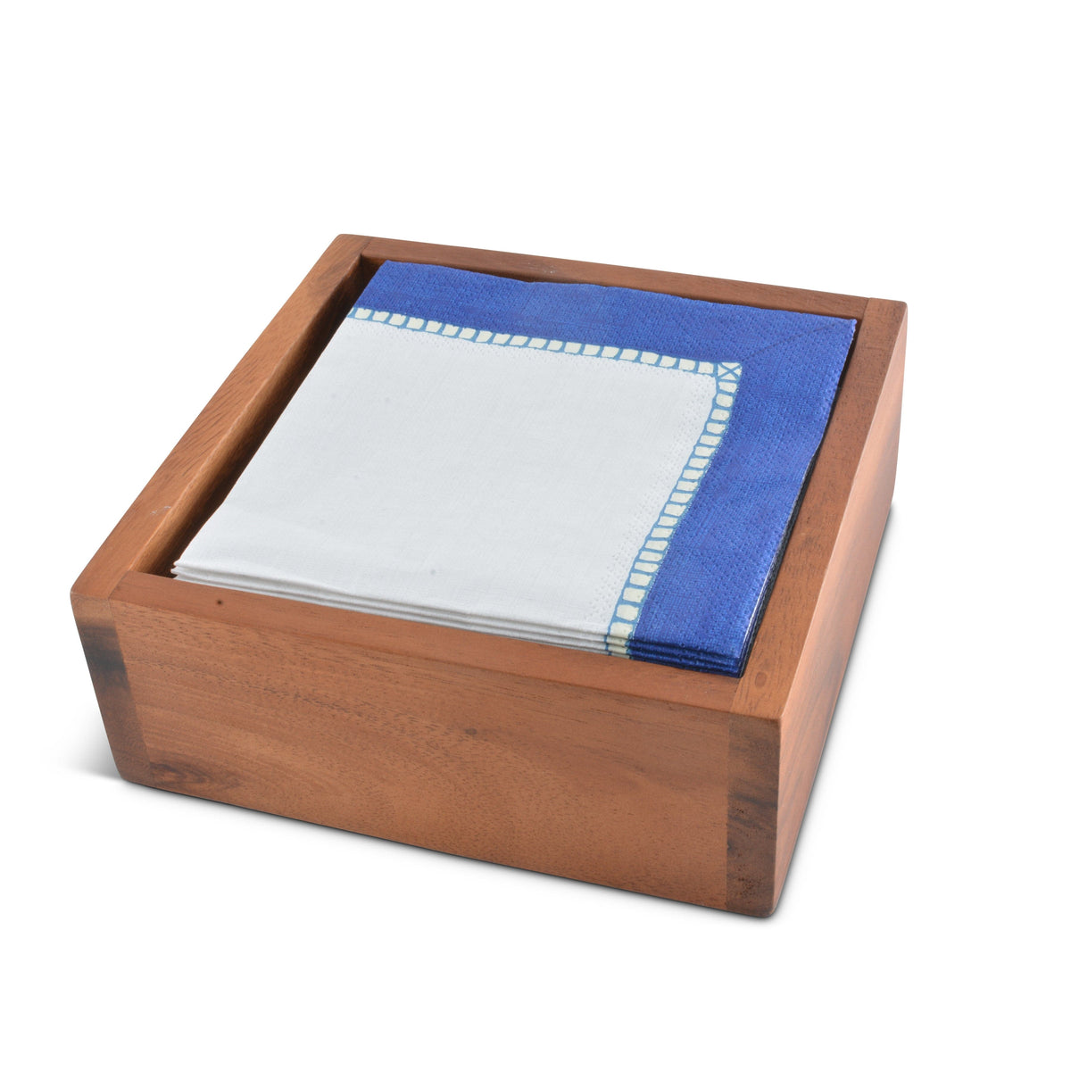 Arthur Court Misc. Cocktail Wood Napkin Box