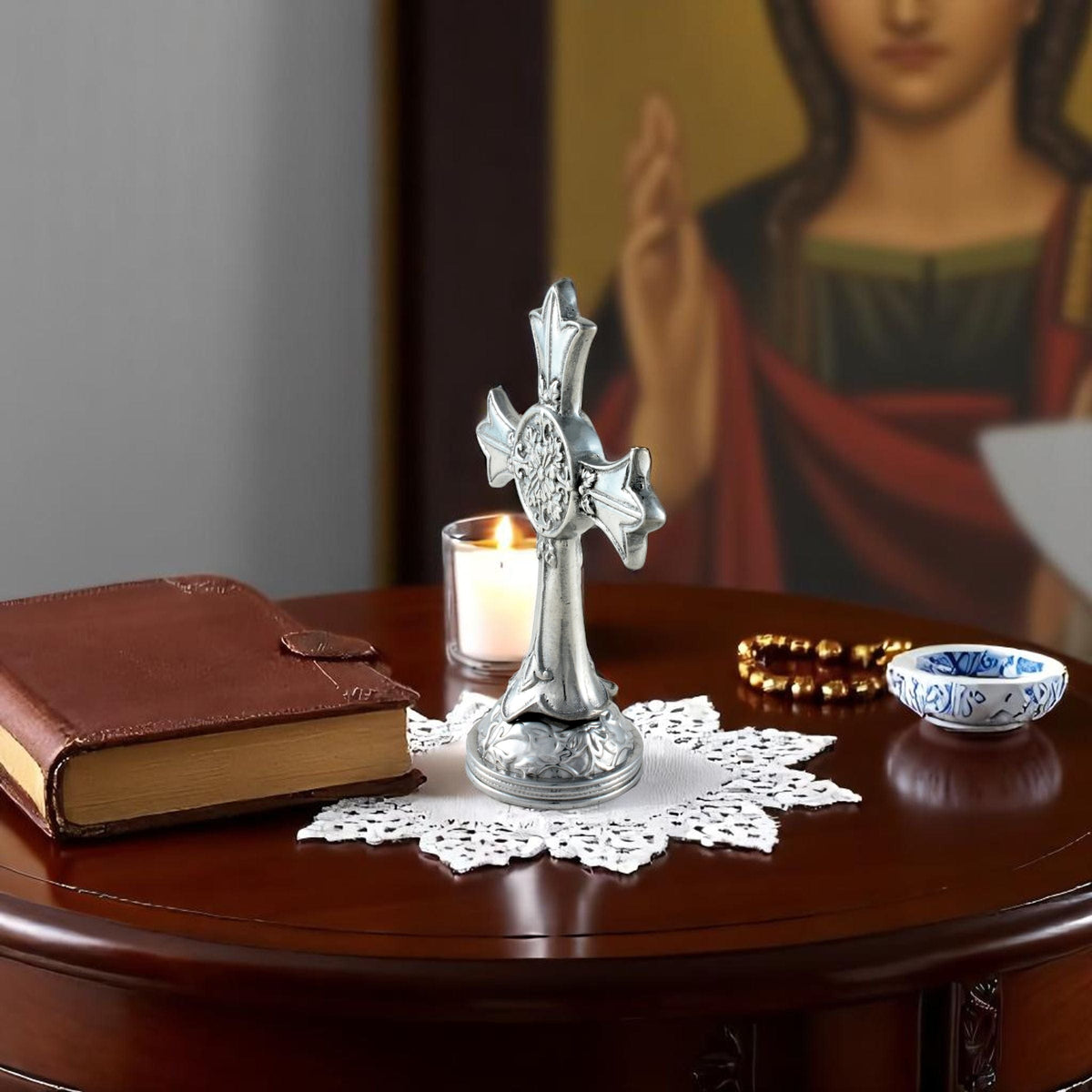 Arthur Court Misc. Medallion Cross