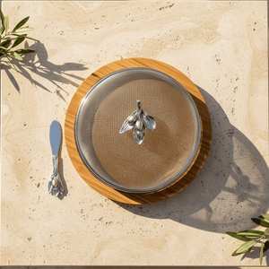 Arthur Court Olive Grove Olive 3 Piece Picnic Cheese Board / Spreader