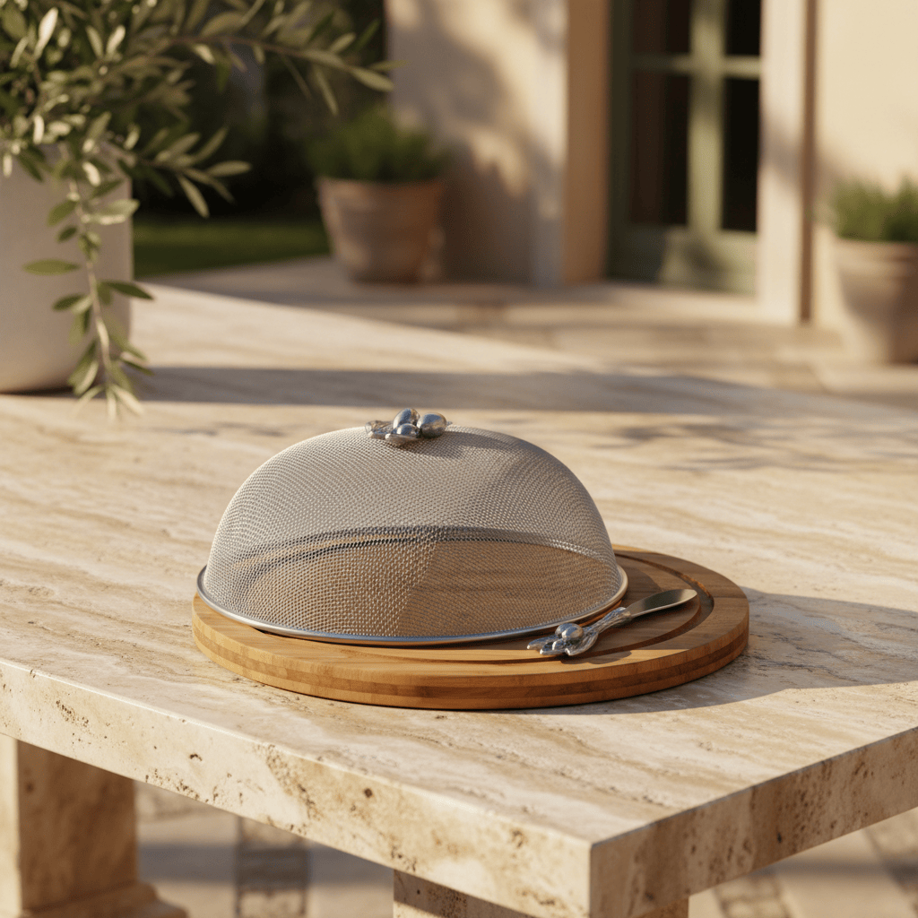 Arthur Court Olive Grove Olive 3 Piece Picnic Cheese Board / Spreader