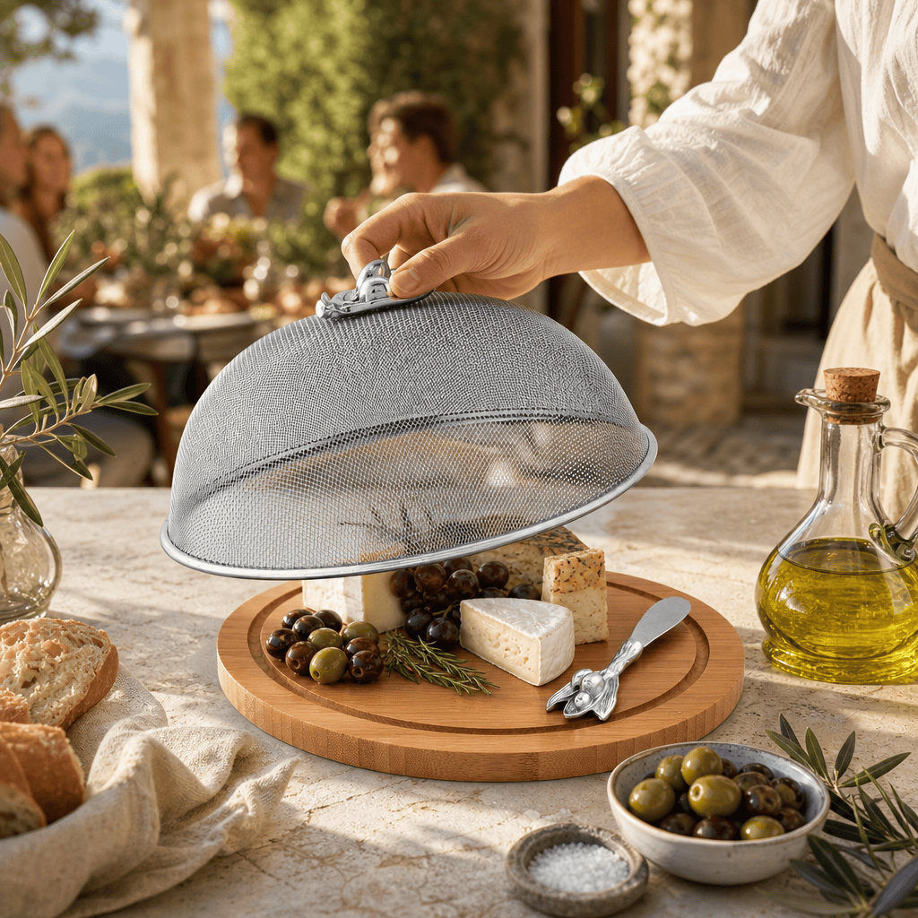 Arthur Court Olive Grove Olive 3 Piece Picnic Cheese Board / Spreader