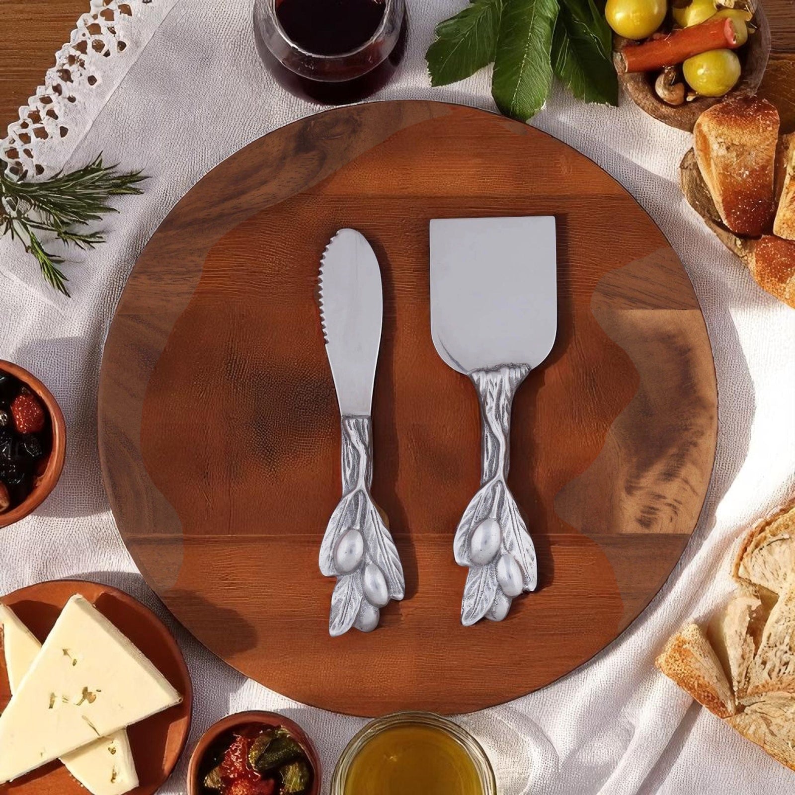 Arthur Court Olive Grove Olive Cheese Tool Set