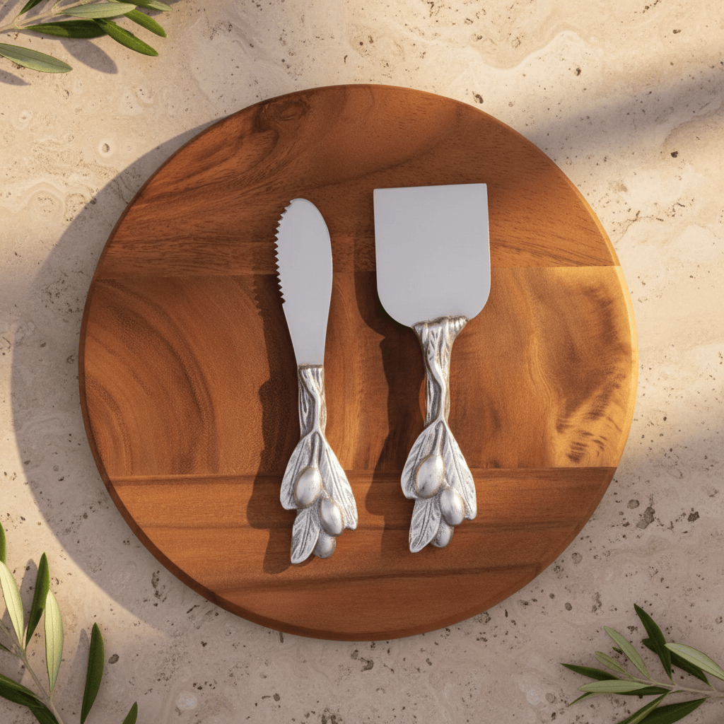 Arthur Court Olive Grove Olive Cheese Tool Set