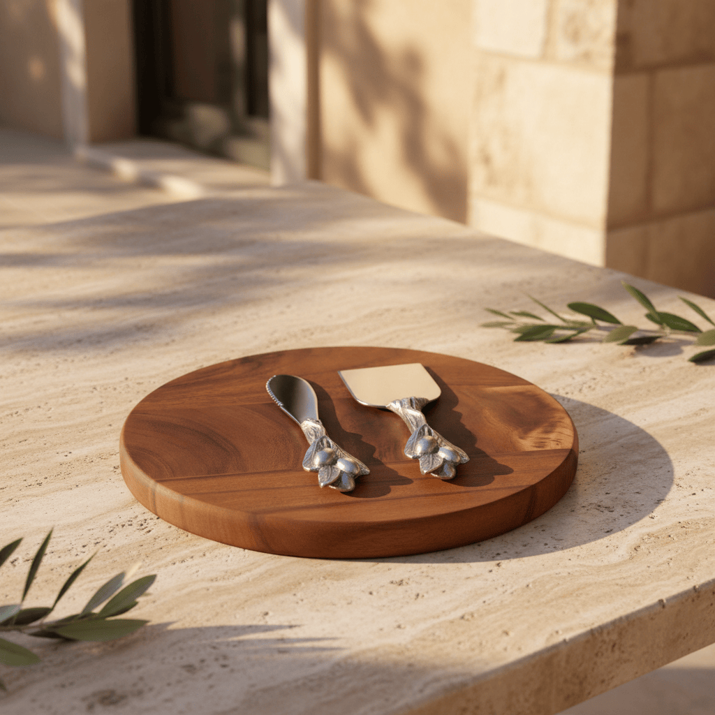 Arthur Court Olive Grove Olive Cheese Tool Set
