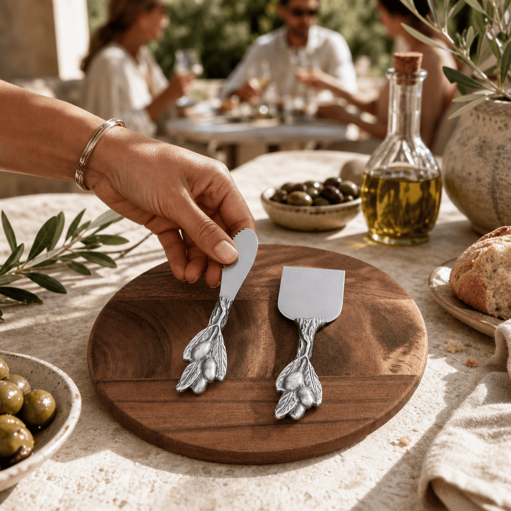 Arthur Court Olive Grove Olive Cheese Tool Set