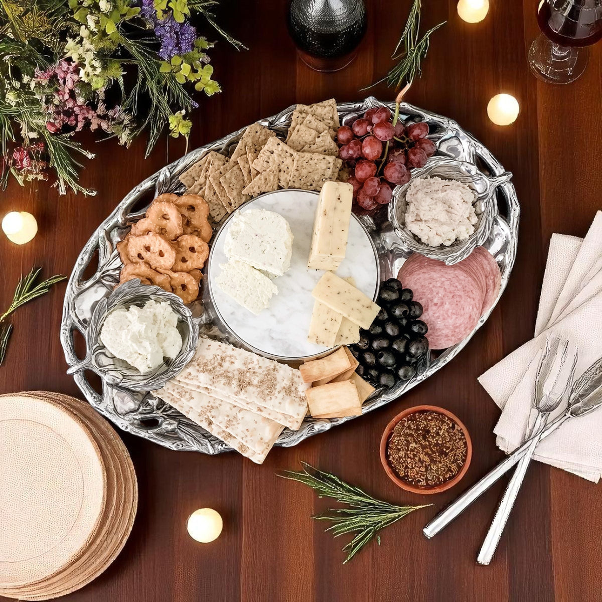 Arthur Court Olive Grove Olive Entertainment Tray