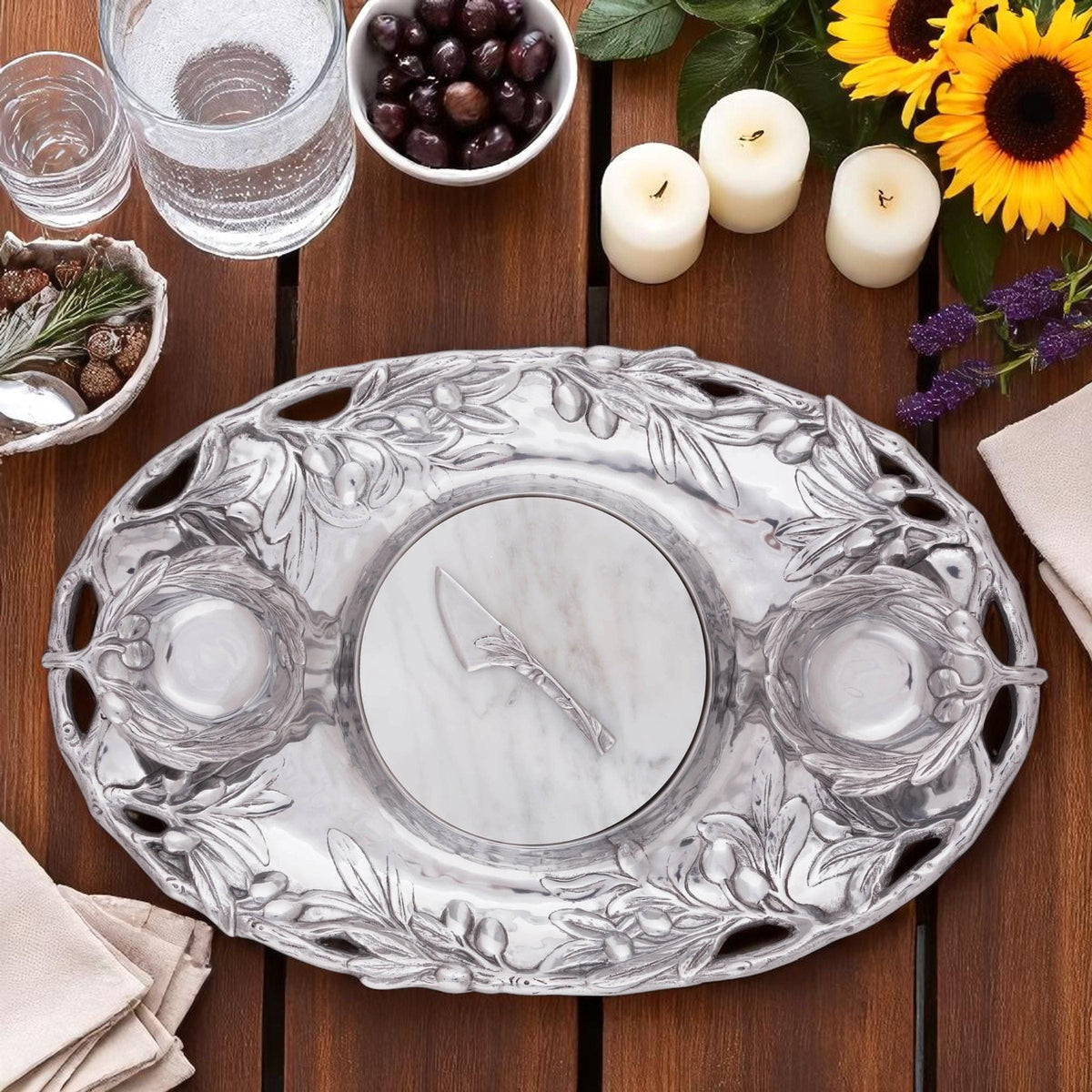 Arthur Court Olive Grove Olive Entertainment Tray