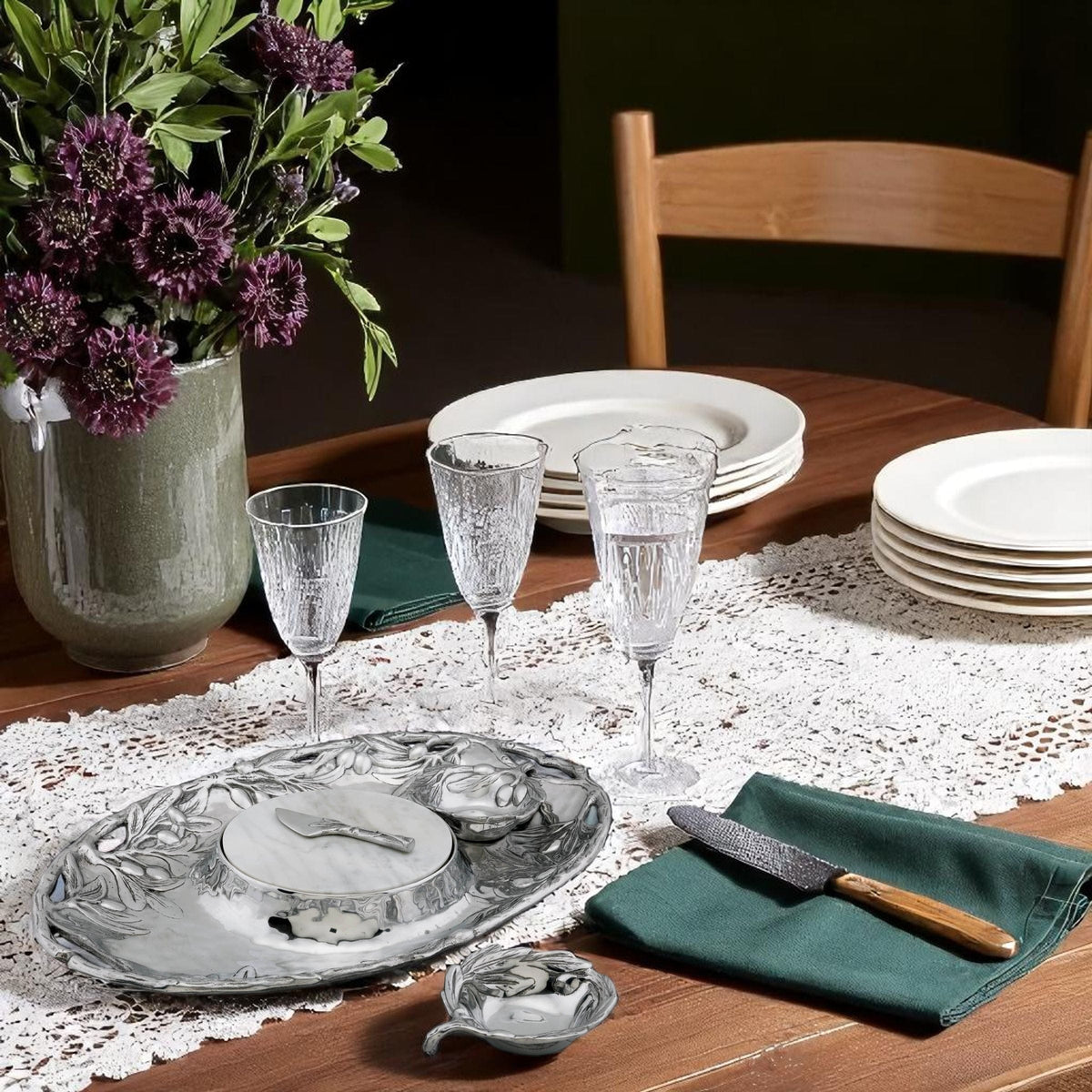 Arthur Court Olive Grove Olive Entertainment Tray