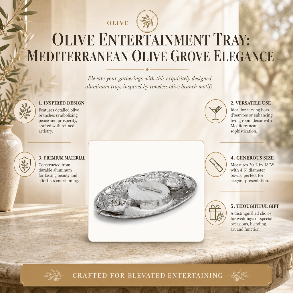 Arthur Court Olive Grove Olive Entertainment Tray