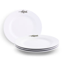 Arthur Court Olive Grove Olive Melamine Lunch Plates - Set of 4
