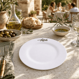Arthur Court Olive Grove Olive Melamine Lunch Plates - Set of 4