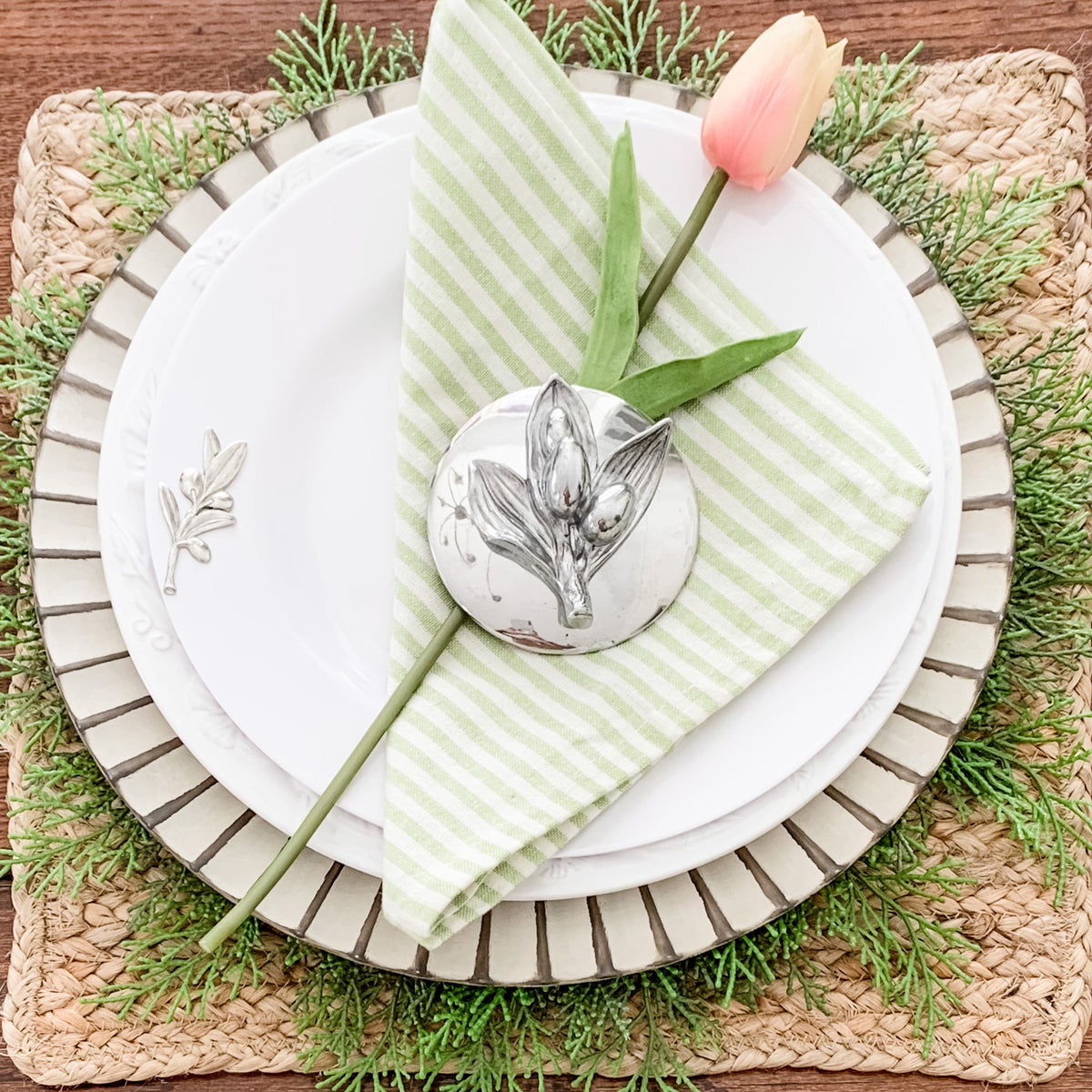 Arthur Court Olive Grove Olive Napkin Weight