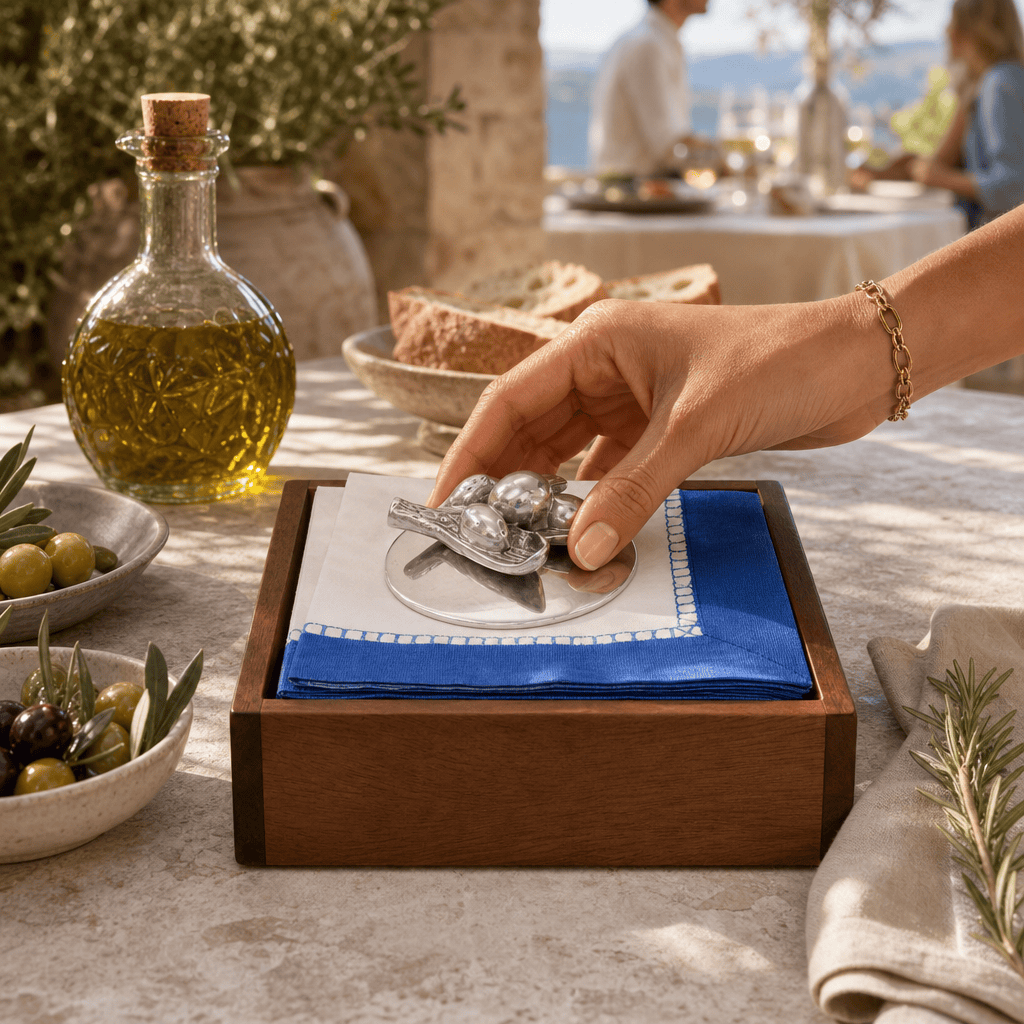 Arthur Court Olive Grove Olive Napkin Weight