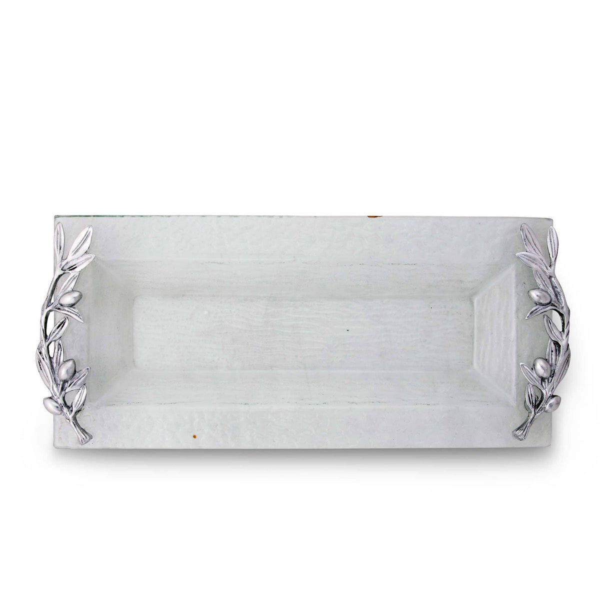 Arthur Court Olive Grove Olive Oblong Glass Serving Tray