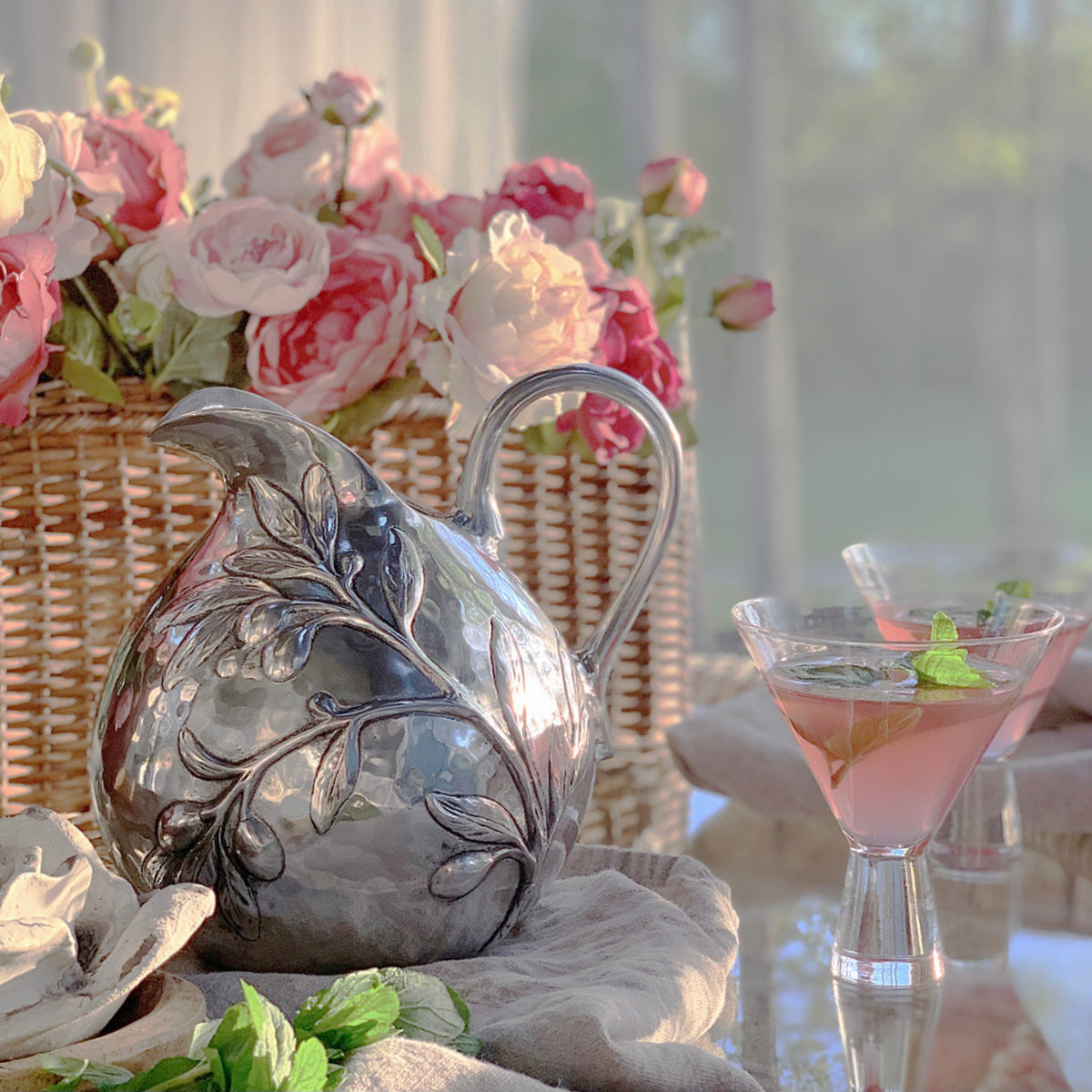 Arthur Court Olive Grove Olive Pitcher