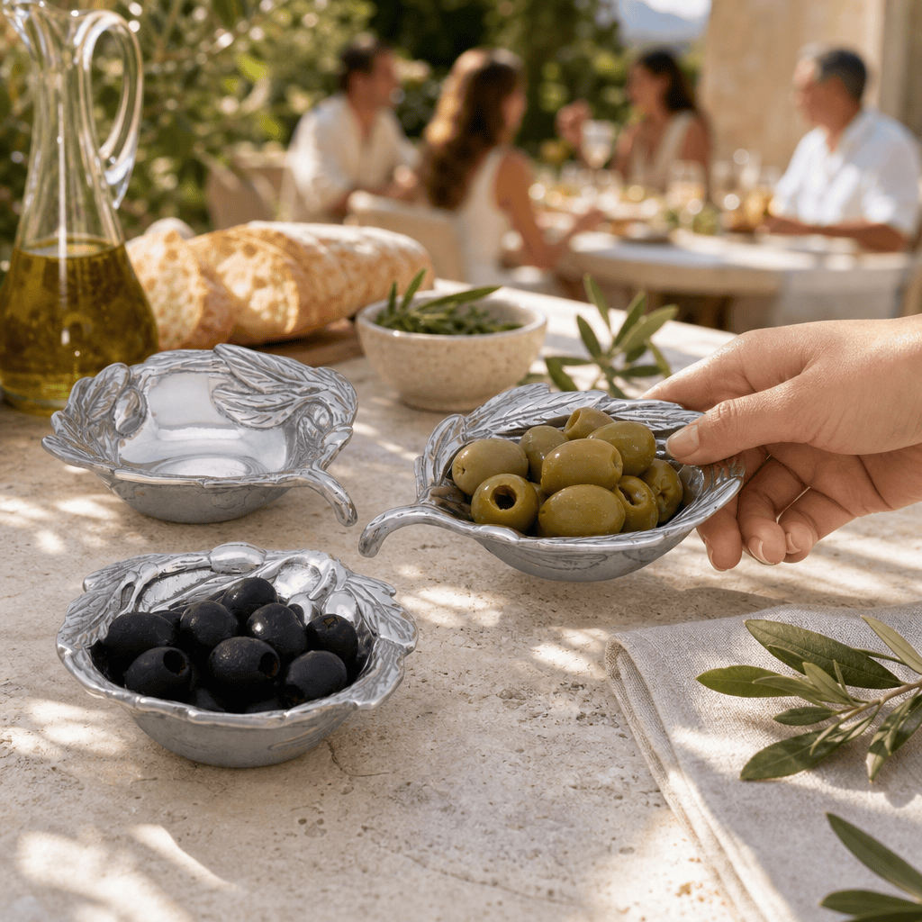 Arthur Court Olive Grove Olive Sauce/Oil Bowl