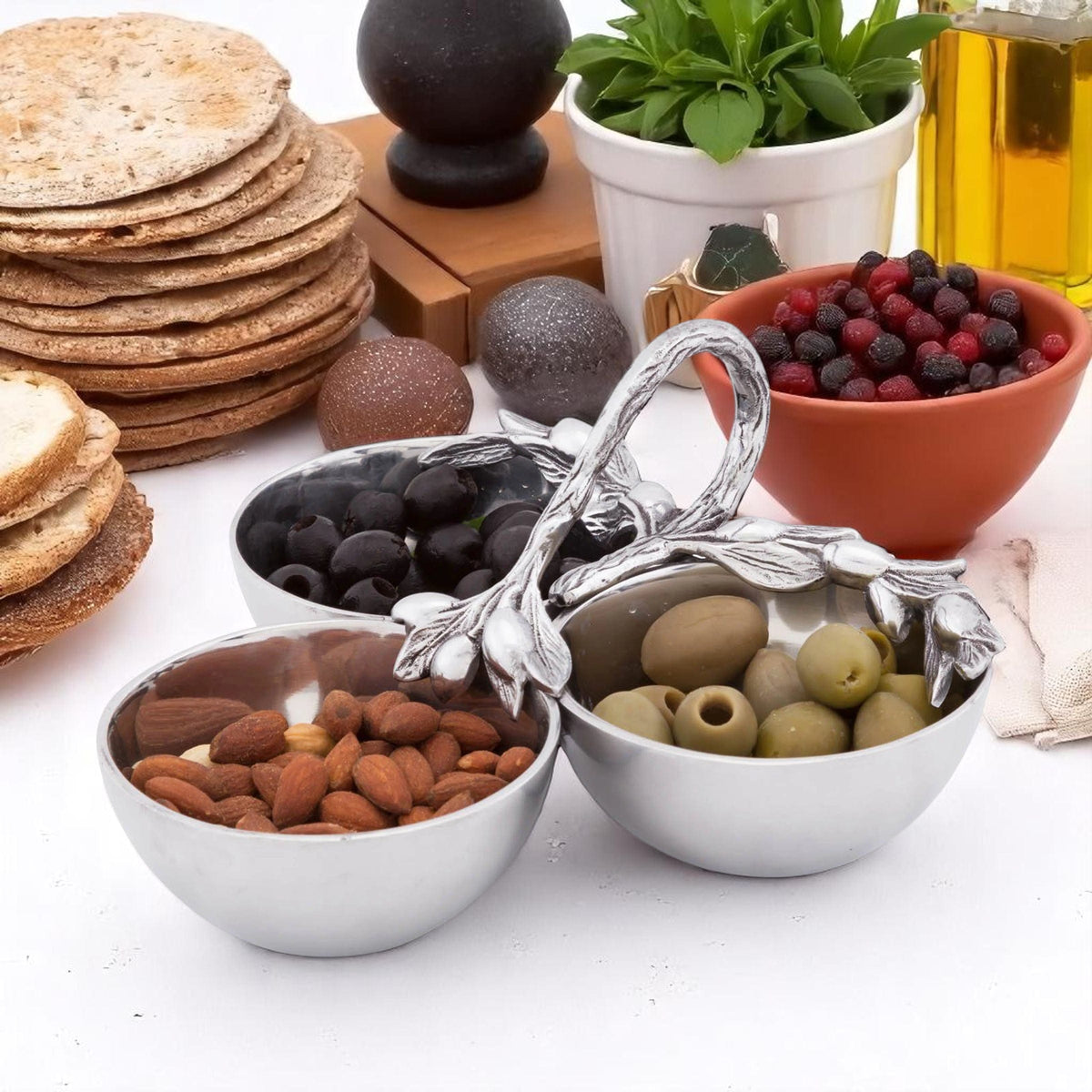 Arthur Court Olive Grove Olive Serving Bowls