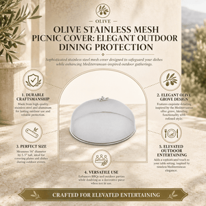 Arthur Court Olive Grove Olive Stainless Mesh Picnic Cover