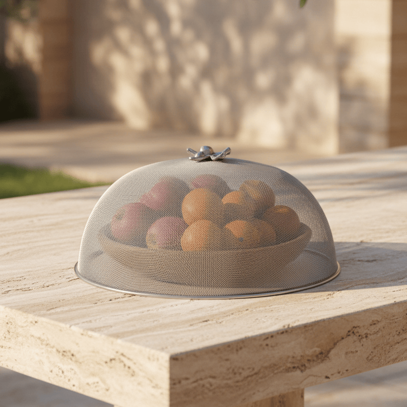Arthur Court Olive Grove Olive Stainless Mesh Picnic Cover