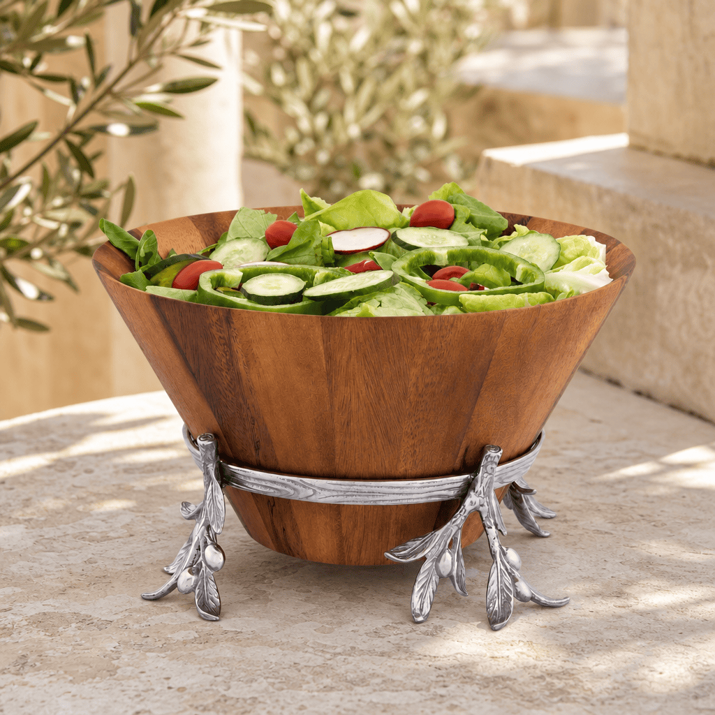 Arthur Court Olive Grove Olive Wood Salad Bowl