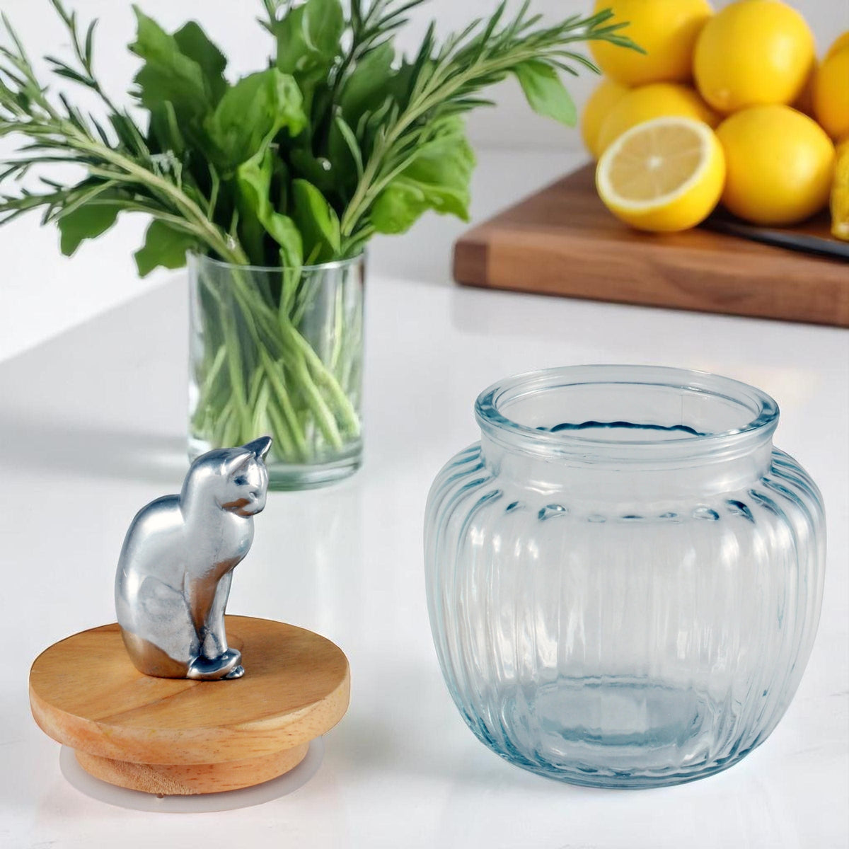 Arthur Court Pet Cat Treat Jar