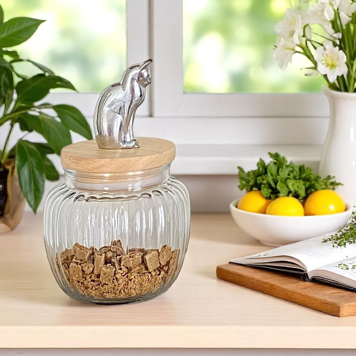 Arthur Court Pet Cat Treat Jar