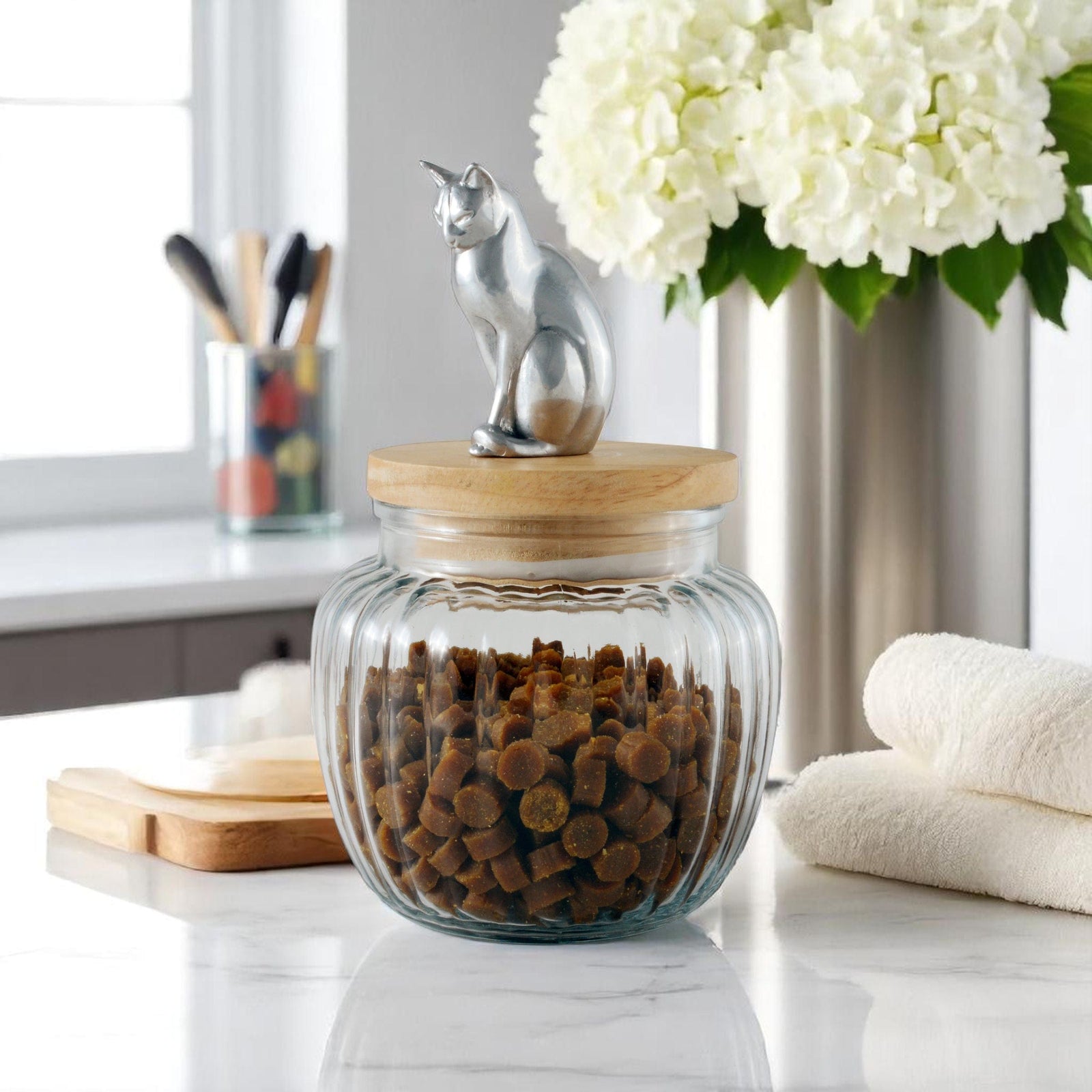 Arthur Court Pet Cat Treat Jar