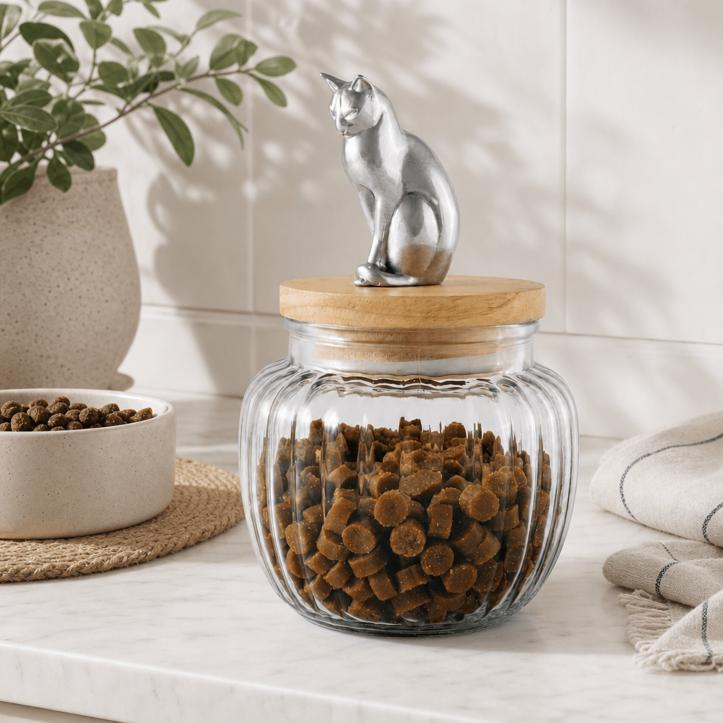 Cat Treat Jar 1