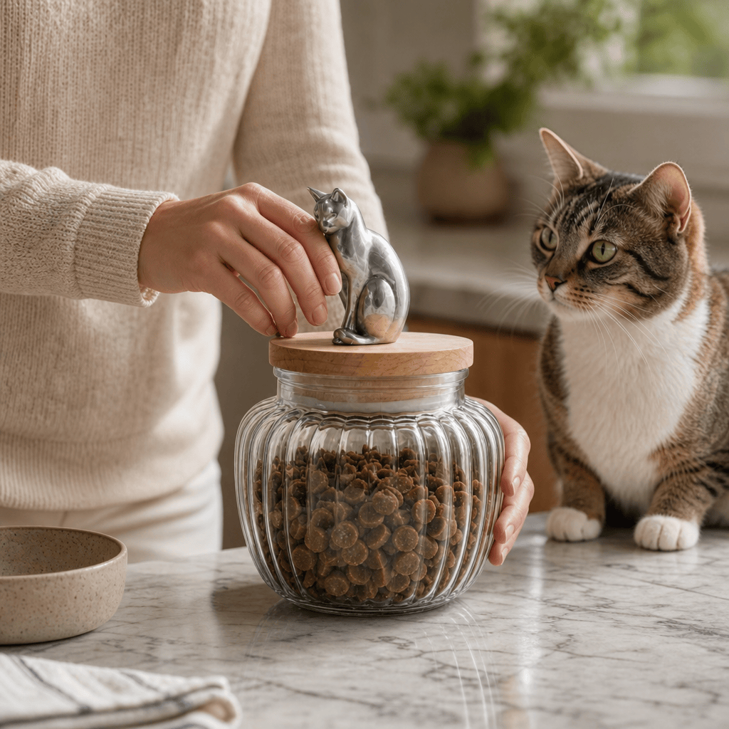 Arthur Court Pet Cat Treat Jar