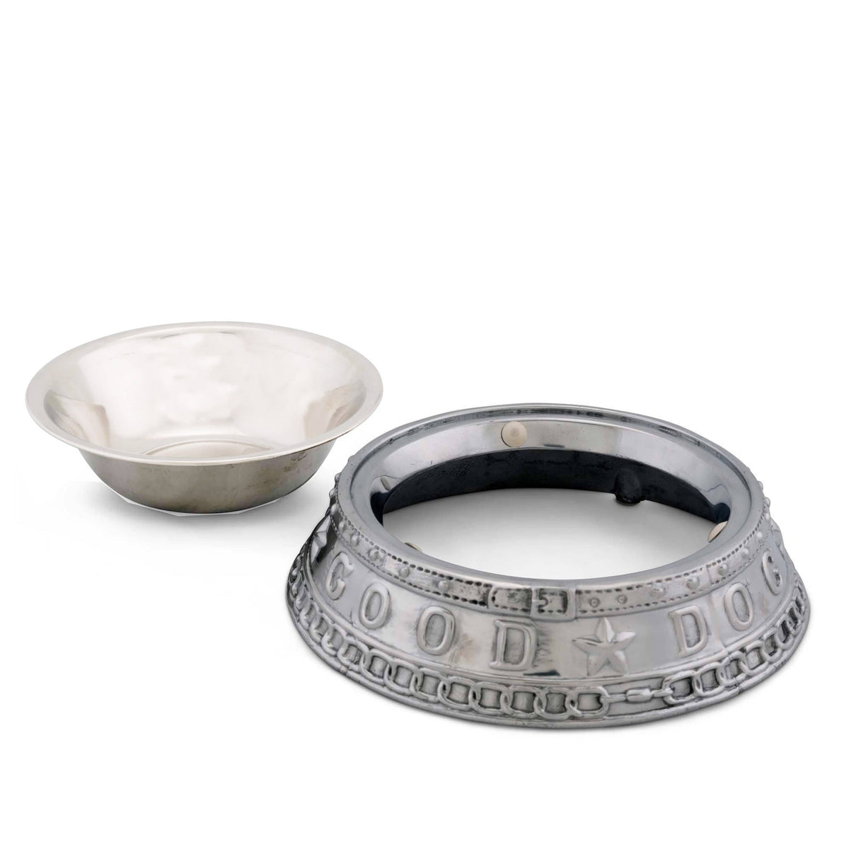 Arthur Court Pet Dog Feeding Bowl Good Dog Crown