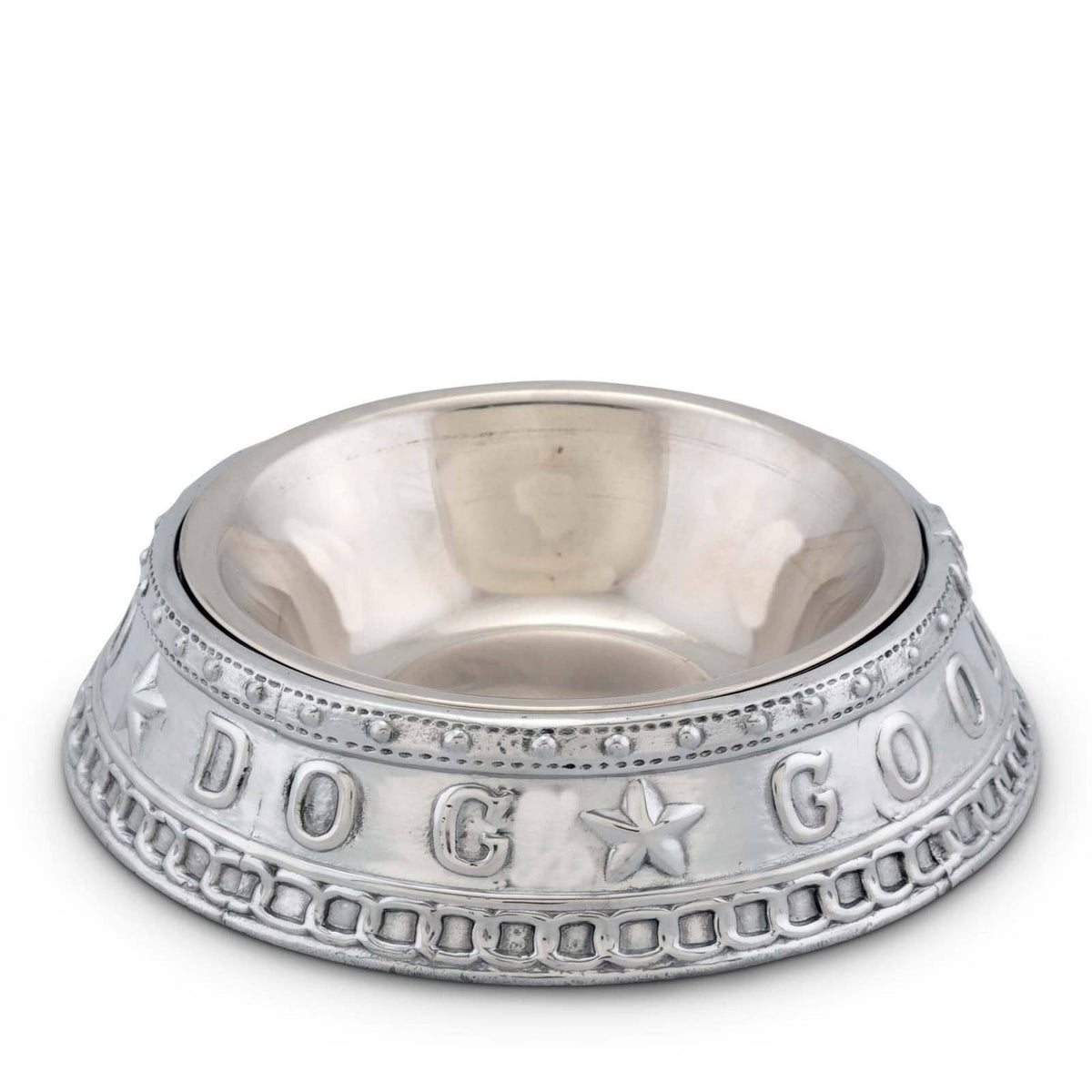 Arthur Court Pet Dog Feeding Bowl Good Dog Crown