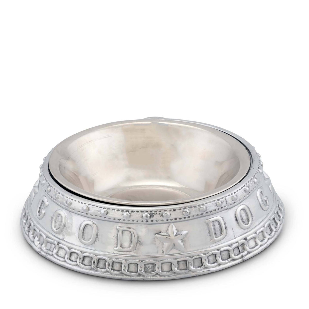 Arthur Court Pet Dog Feeding Bowl Good Dog Crown