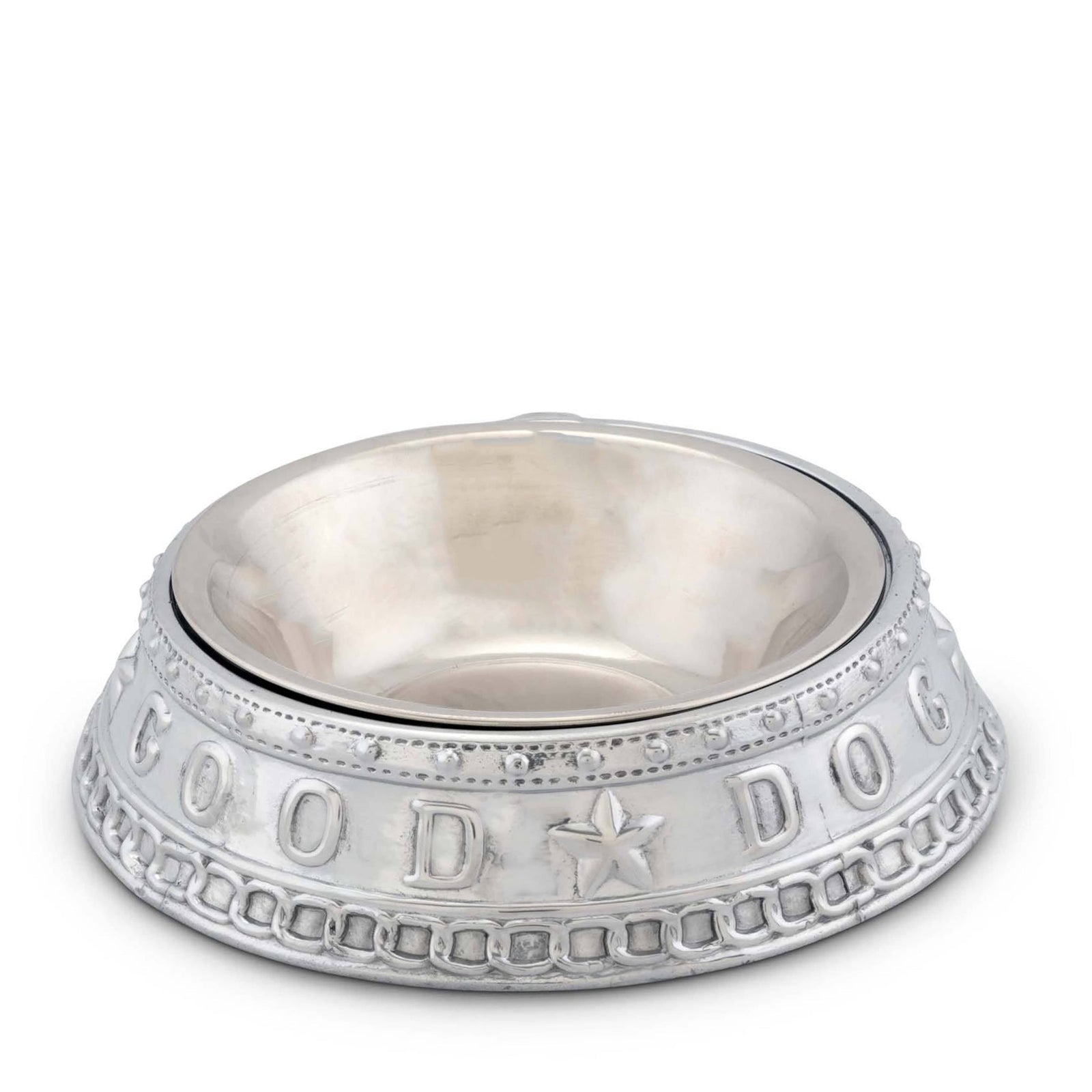 Arthur Court Pet Dog Feeding Bowl Good Dog Crown