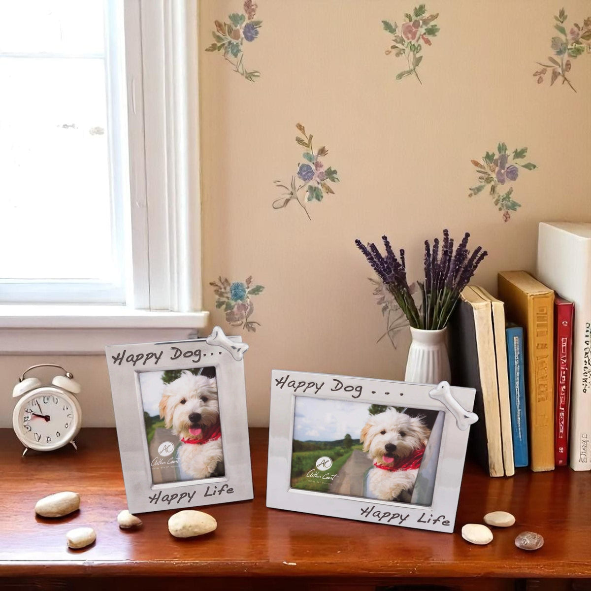 Arthur Court Pet Happy Dog 4 x 6 Frame