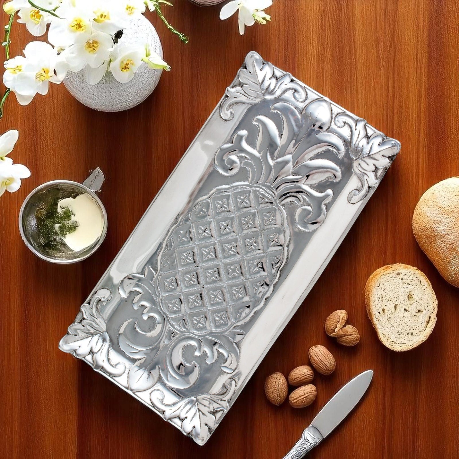 Arthur Court Pineapple Pineapple Bread Tray 6x12