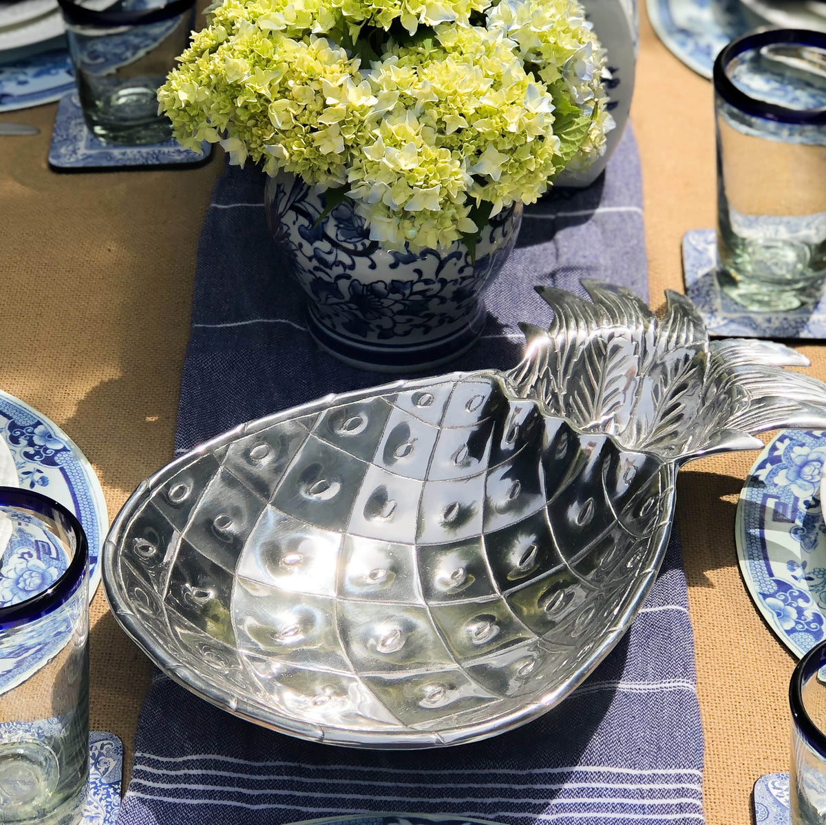 Arthur Court Pineapple Pineapple Chip and Dip Tray