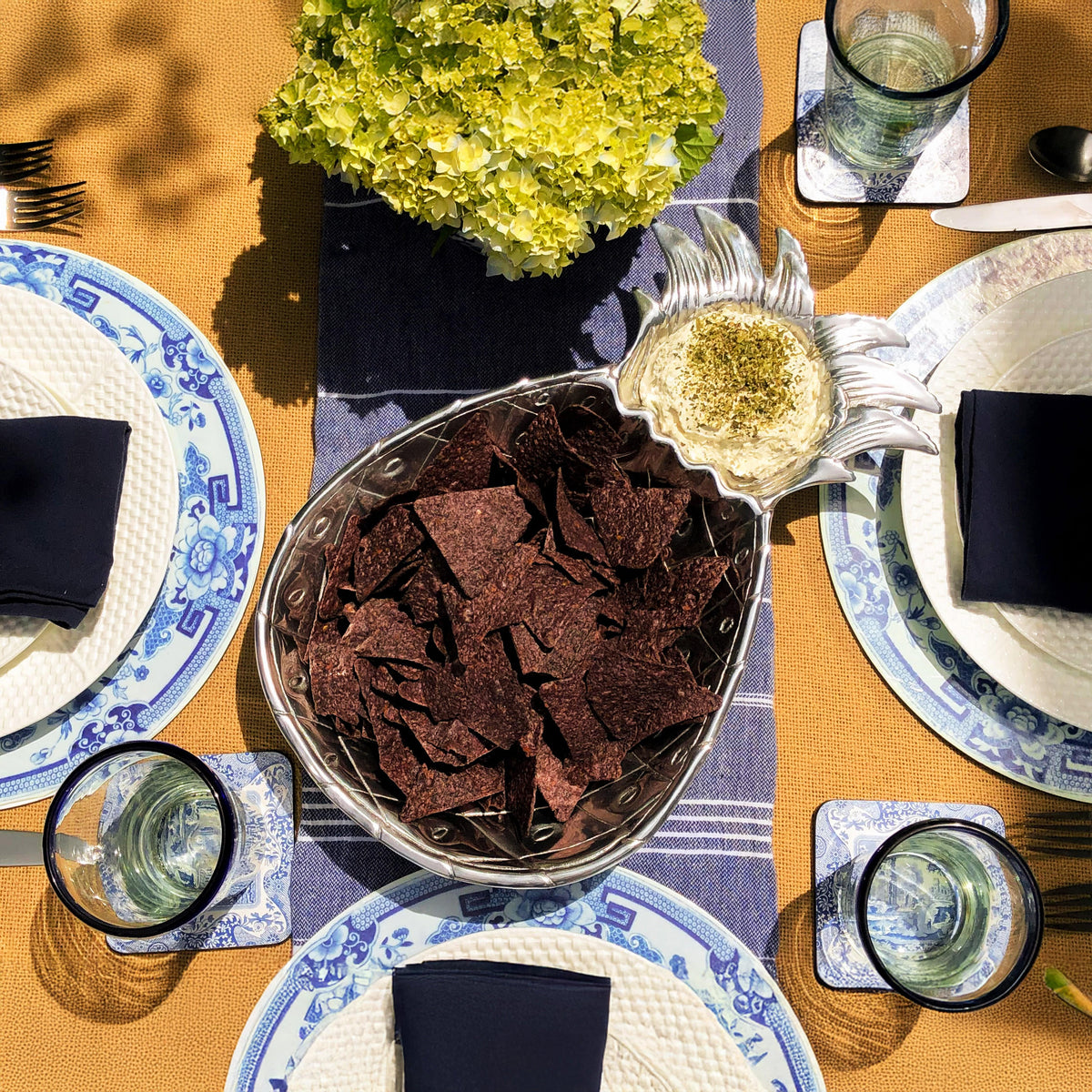 Arthur Court Pineapple Pineapple Chip and Dip Tray